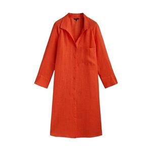 New Massimo Dutti Button-Up long Shirt